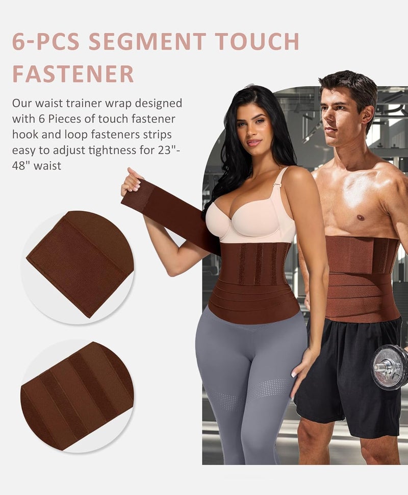 FeelinGirl Waist Trainer for Women Men - Wrap Belt for Stomach Plus Size Tummy - Image 2